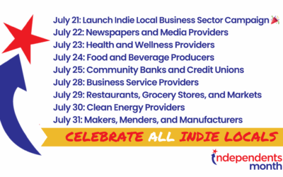 Choose ALL Indie Locals: Independents Month